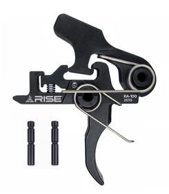 Rise Armament 2-Stage Component Trigger has a black nitride finish